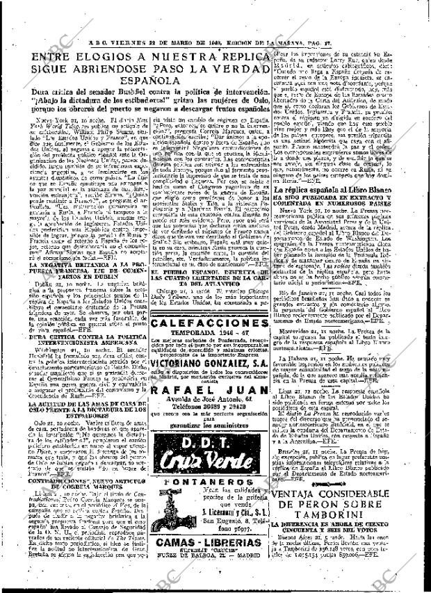 ABC MADRID 22-03-1946 página 17