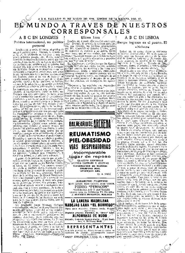 ABC MADRID 23-03-1946 página 17