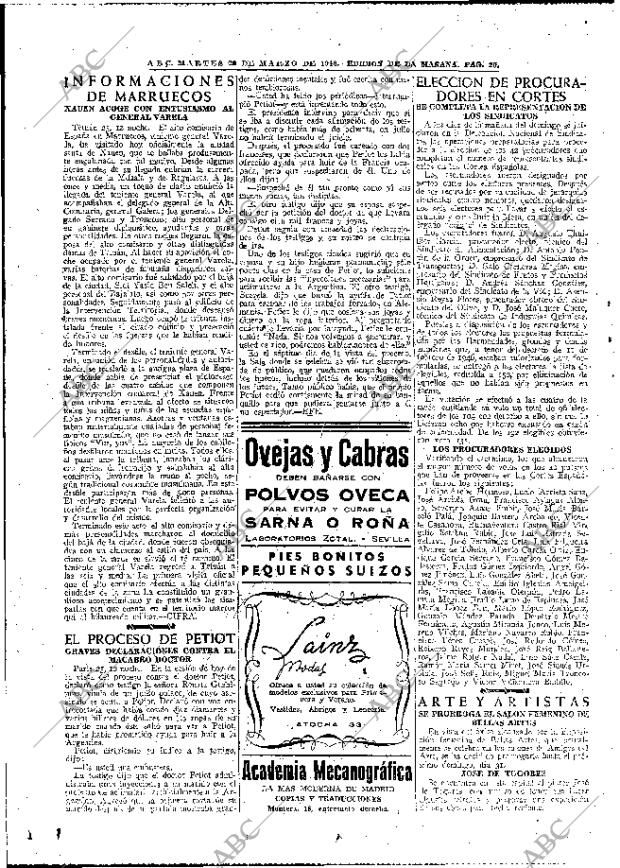 ABC MADRID 26-03-1946 página 20