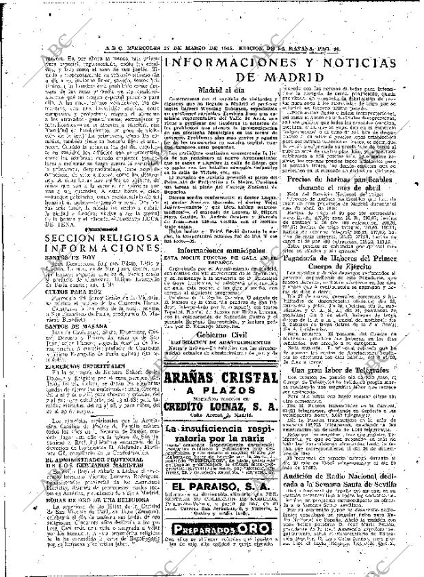 ABC MADRID 27-03-1946 página 16