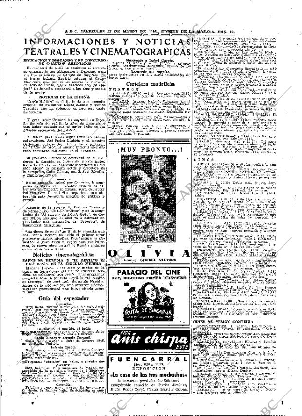 ABC MADRID 27-03-1946 página 19