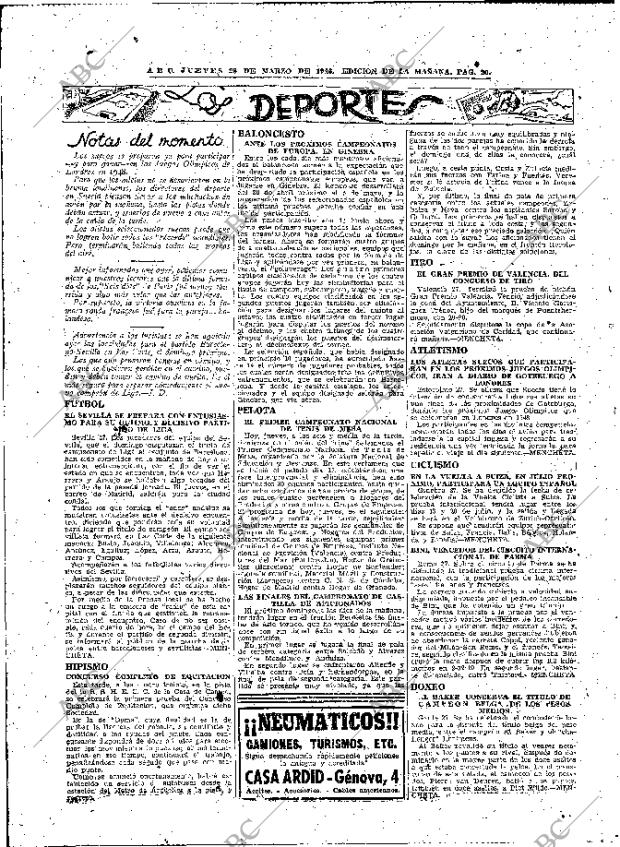 ABC MADRID 28-03-1946 página 20