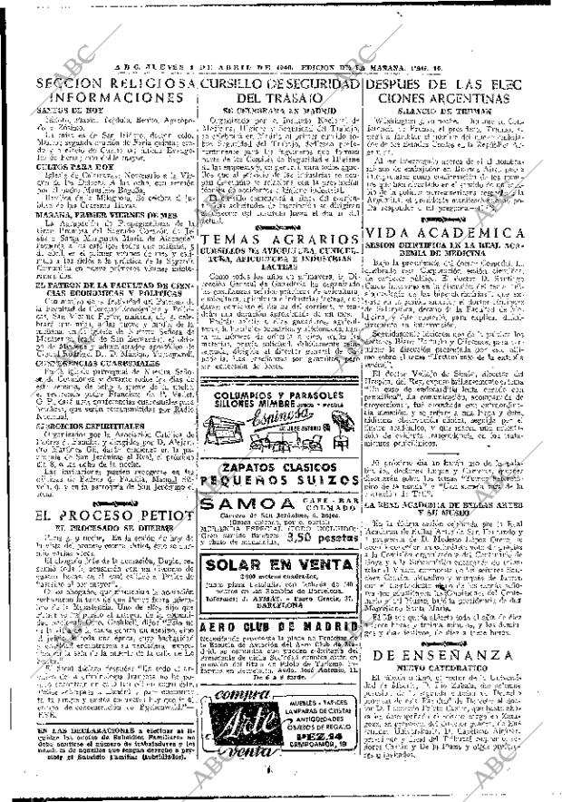 ABC MADRID 04-04-1946 página 16