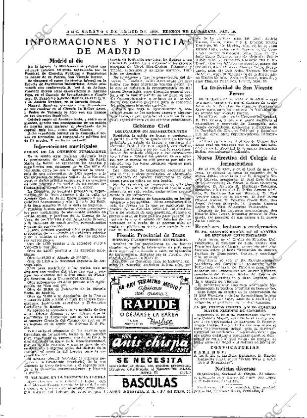 ABC MADRID 06-04-1946 página 19