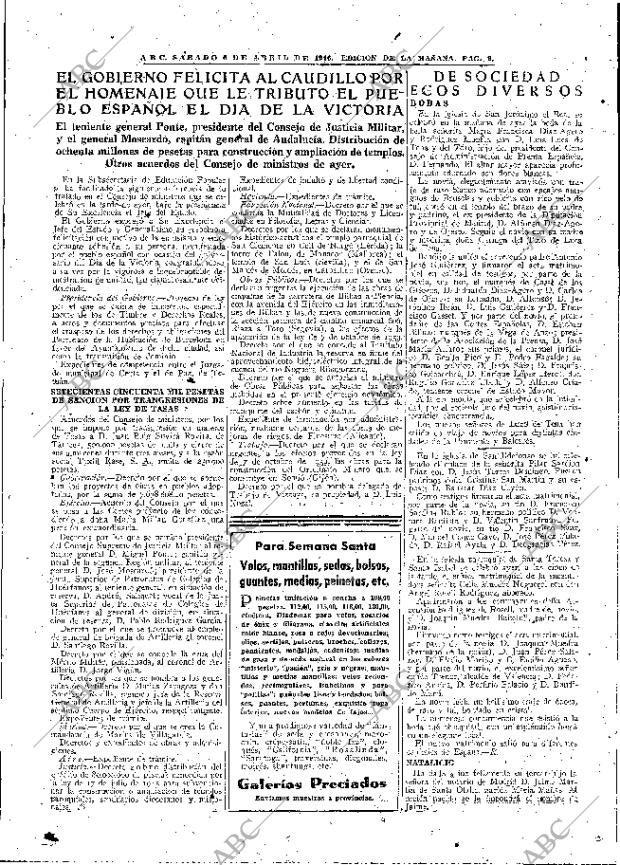ABC MADRID 06-04-1946 página 9