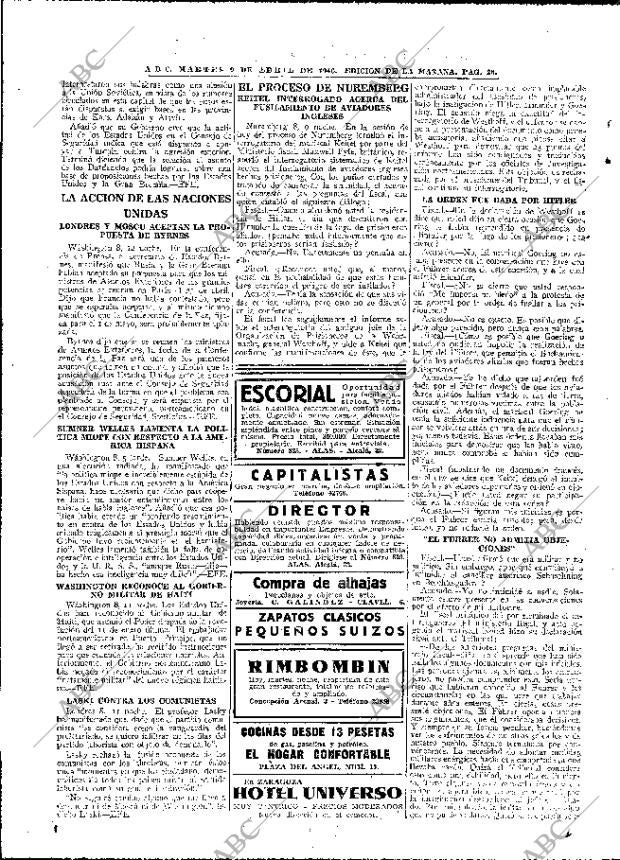 ABC MADRID 09-04-1946 página 20