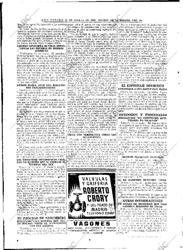 ABC MADRID 13-04-1946 página 12