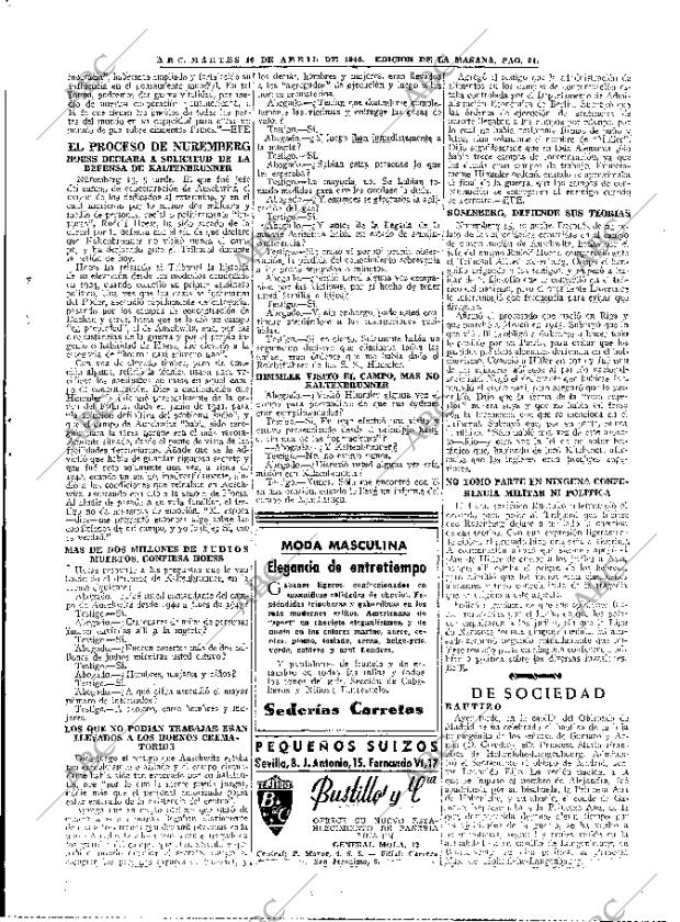 ABC MADRID 16-04-1946 página 21