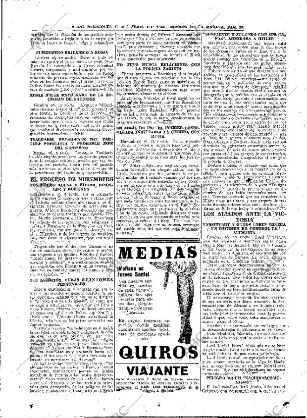 ABC MADRID 17-04-1946 página 19