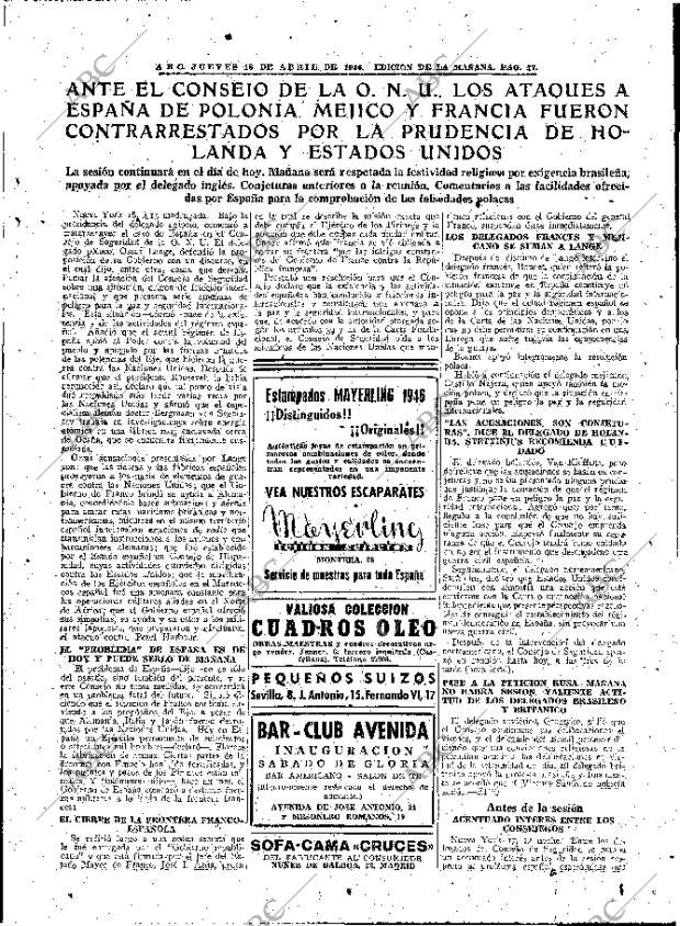 ABC MADRID 18-04-1946 página 17