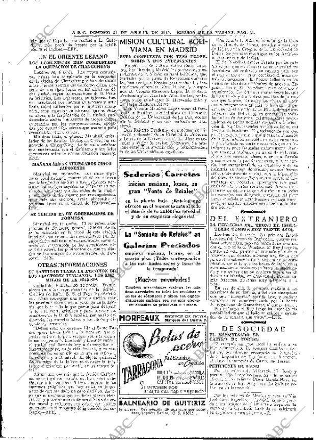 ABC MADRID 21-04-1946 página 31