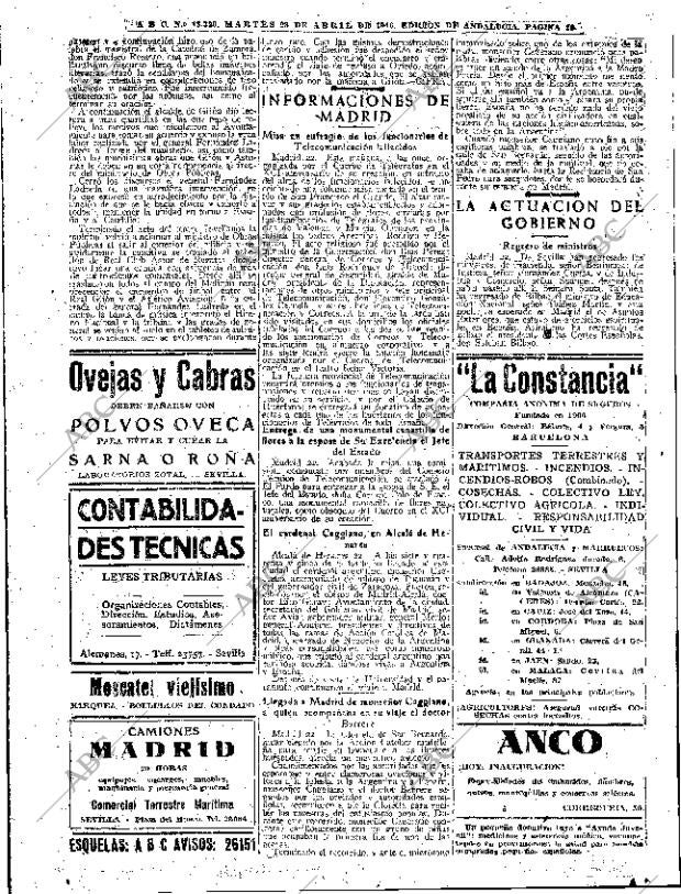 ABC SEVILLA 23-04-1946 página 14