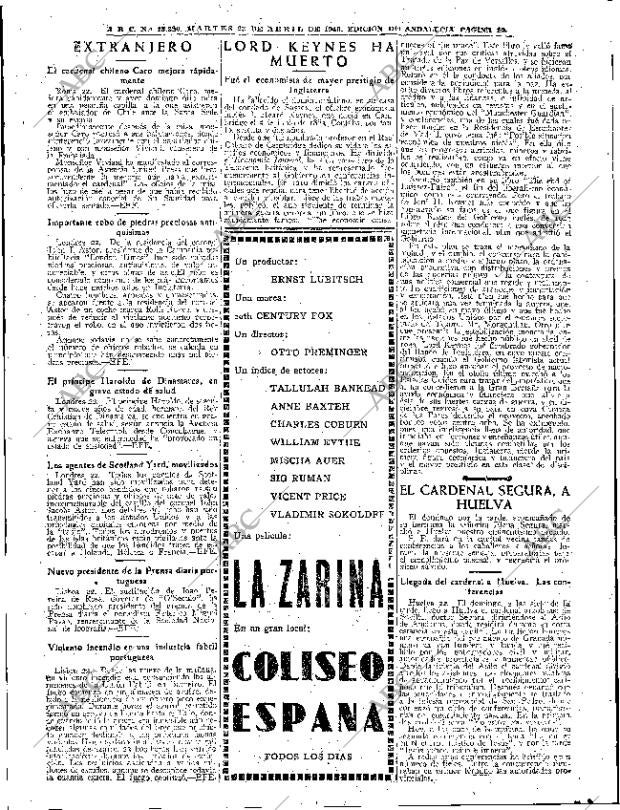 ABC SEVILLA 23-04-1946 página 18