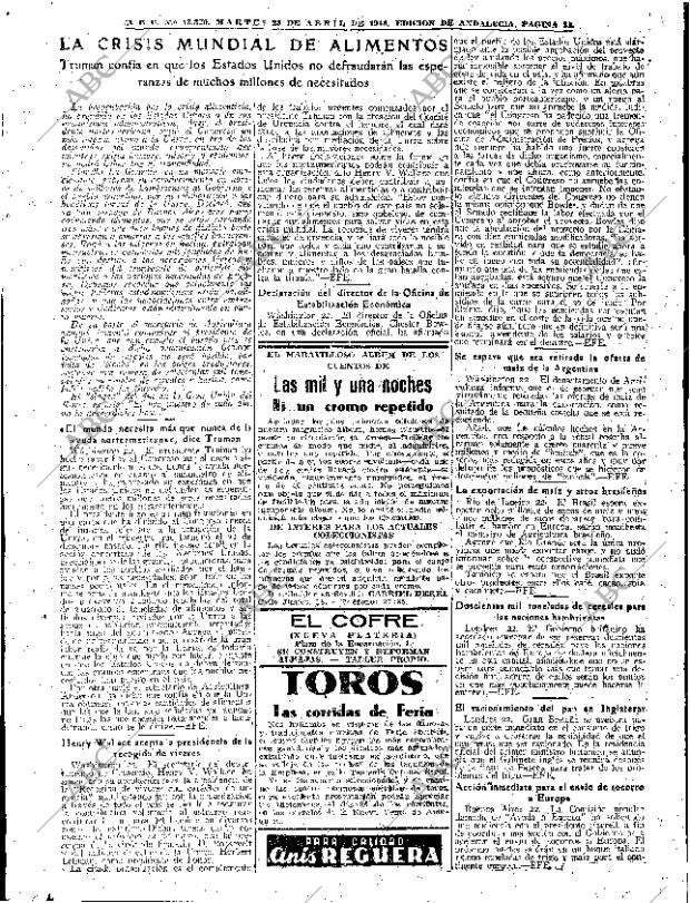 ABC SEVILLA 23-04-1946 página 19