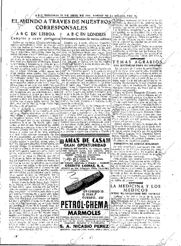 ABC MADRID 24-04-1946 página 15