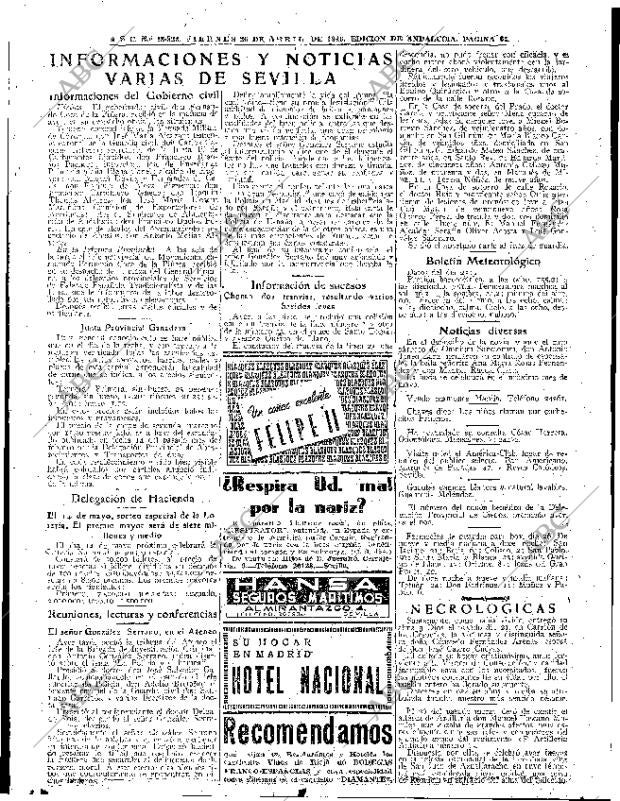 ABC SEVILLA 26-04-1946 página 15