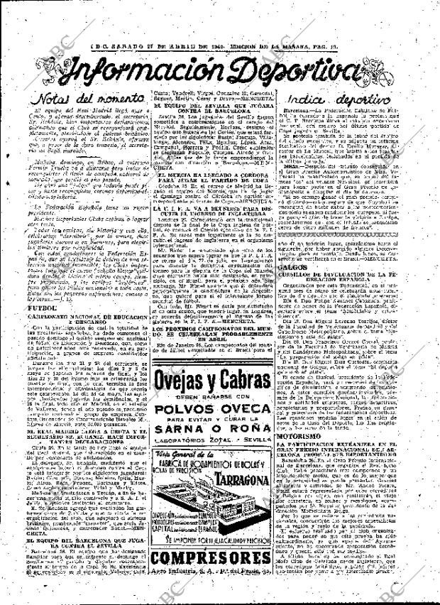 ABC MADRID 27-04-1946 página 19