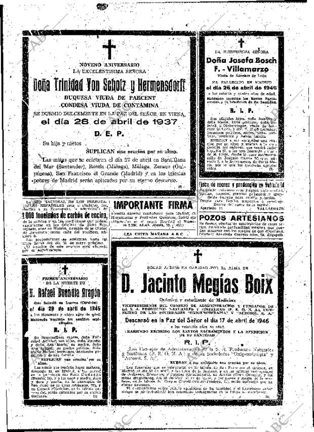 ABC MADRID 27-04-1946 página 22