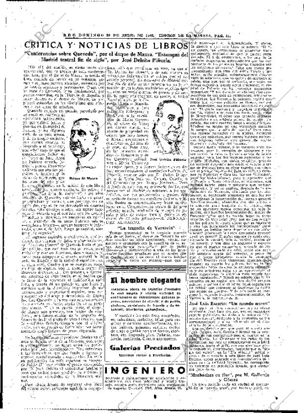 ABC MADRID 28-04-1946 página 41