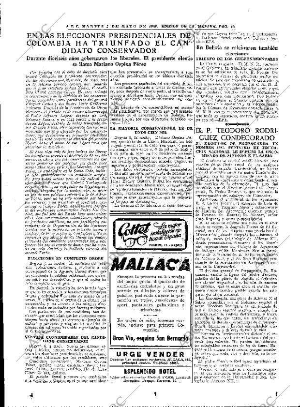 ABC MADRID 07-05-1946 página 19