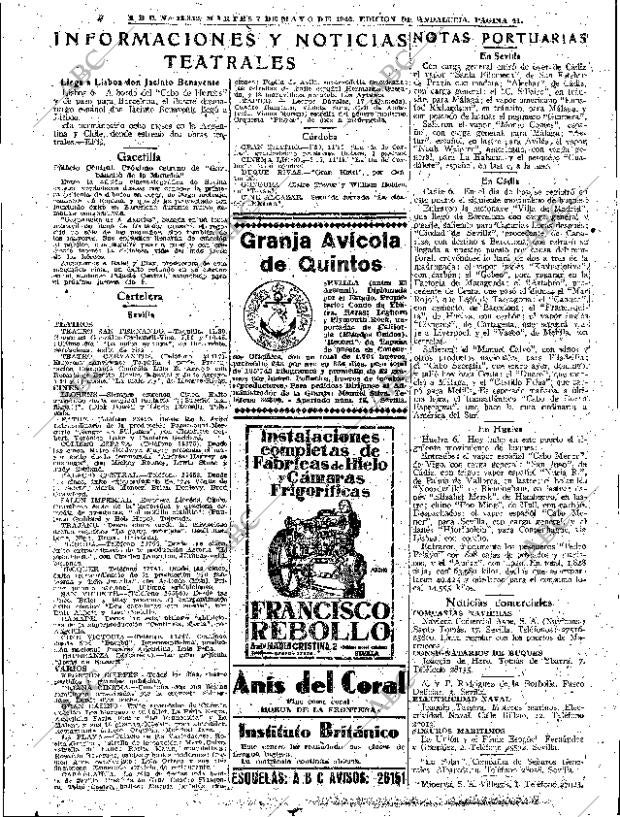 ABC SEVILLA 07-05-1946 página 41