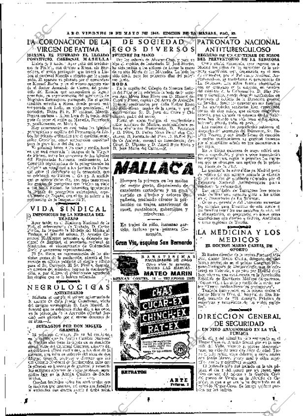 ABC MADRID 10-05-1946 página 22