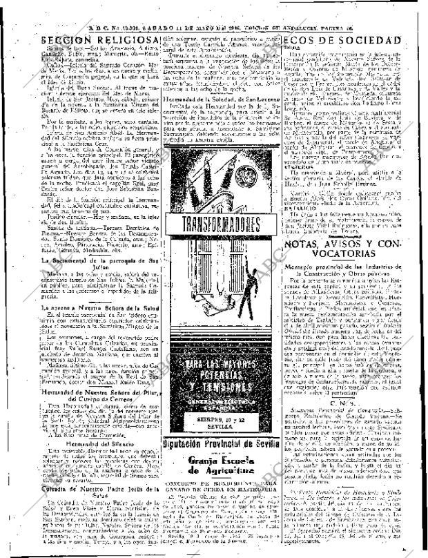ABC SEVILLA 11-05-1946 página 16