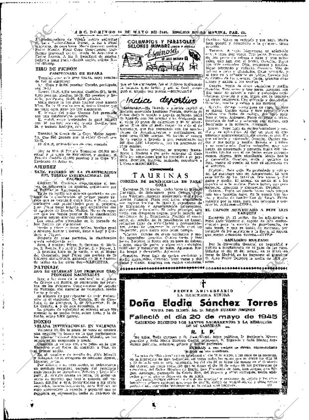 ABC MADRID 19-05-1946 página 40