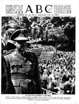 ABC MADRID 21-05-1946 página 1