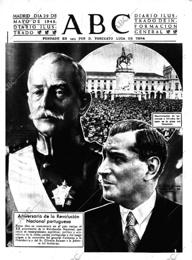 ABC MADRID 29-05-1946 página 1