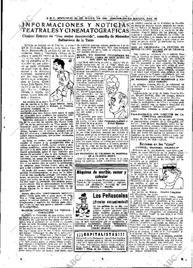 ABC MADRID 29-05-1946 página 19