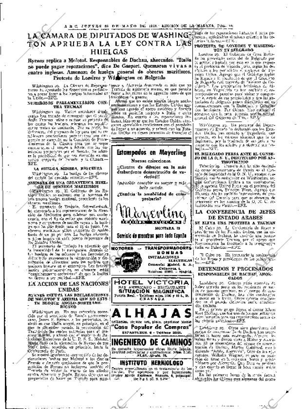 ABC MADRID 30-05-1946 página 19