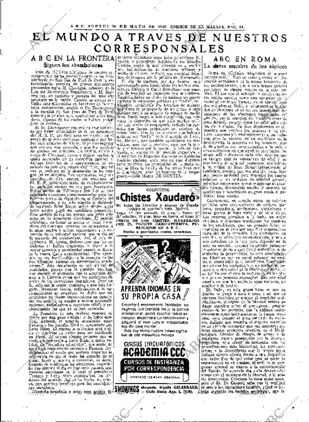 ABC MADRID 30-05-1946 página 21