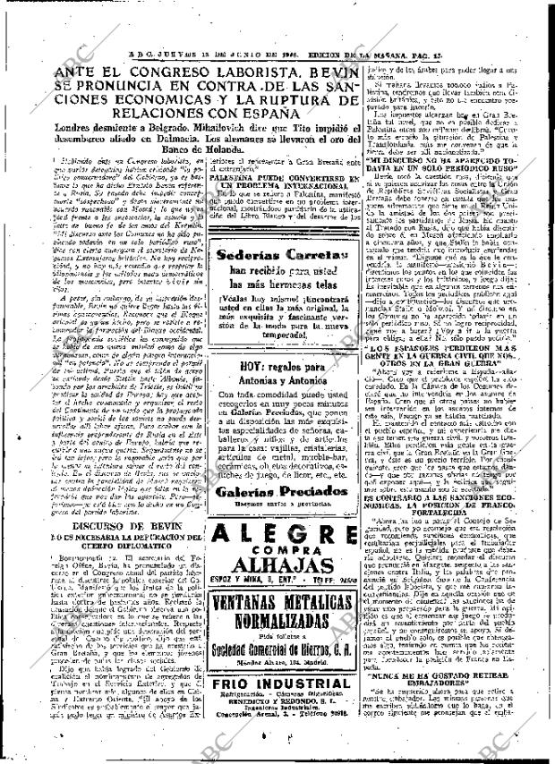 ABC MADRID 13-06-1946 página 13