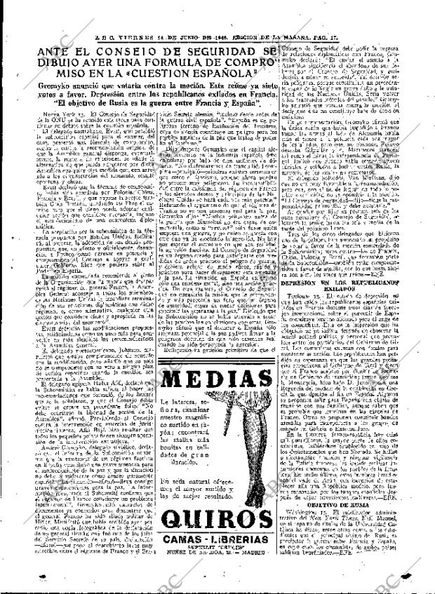 ABC MADRID 14-06-1946 página 17