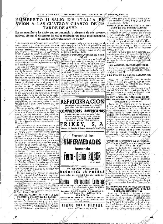 ABC MADRID 14-06-1946 página 19