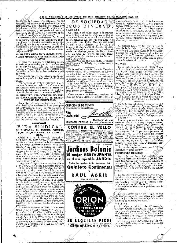ABC MADRID 14-06-1946 página 20
