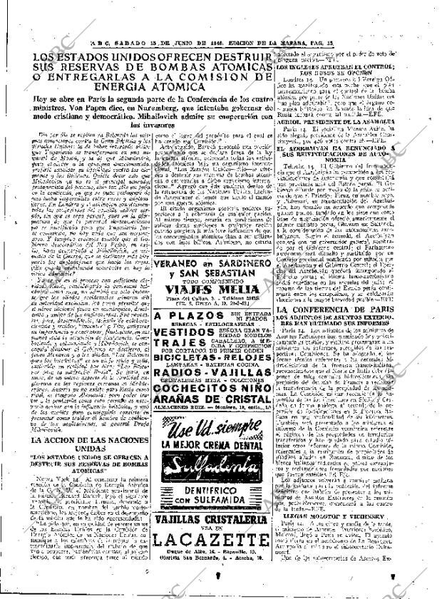 ABC MADRID 15-06-1946 página 15