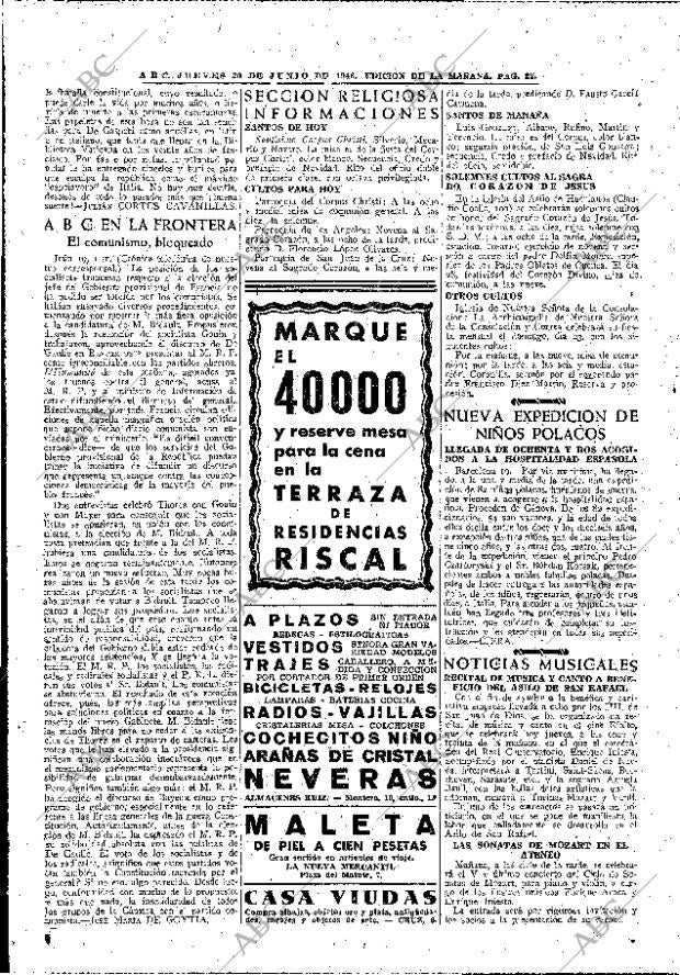 ABC MADRID 20-06-1946 página 22