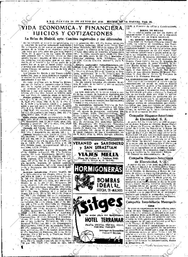 ABC MADRID 20-06-1946 página 26