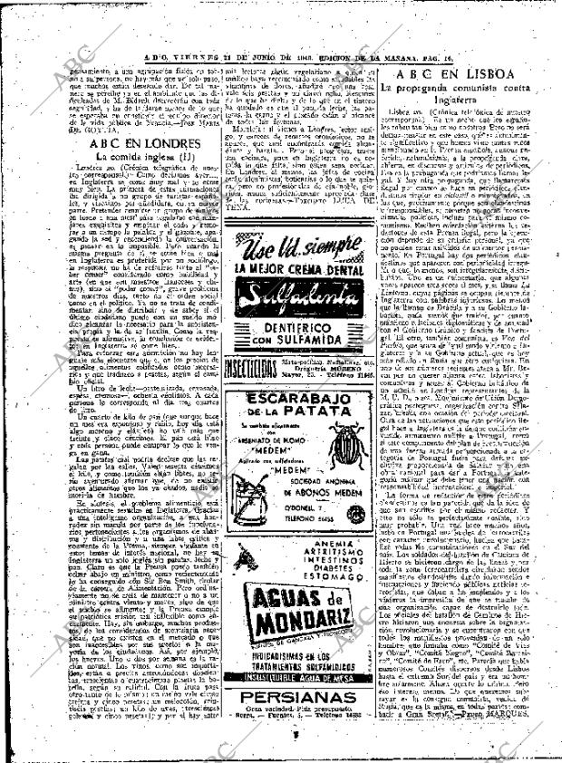 ABC MADRID 21-06-1946 página 16