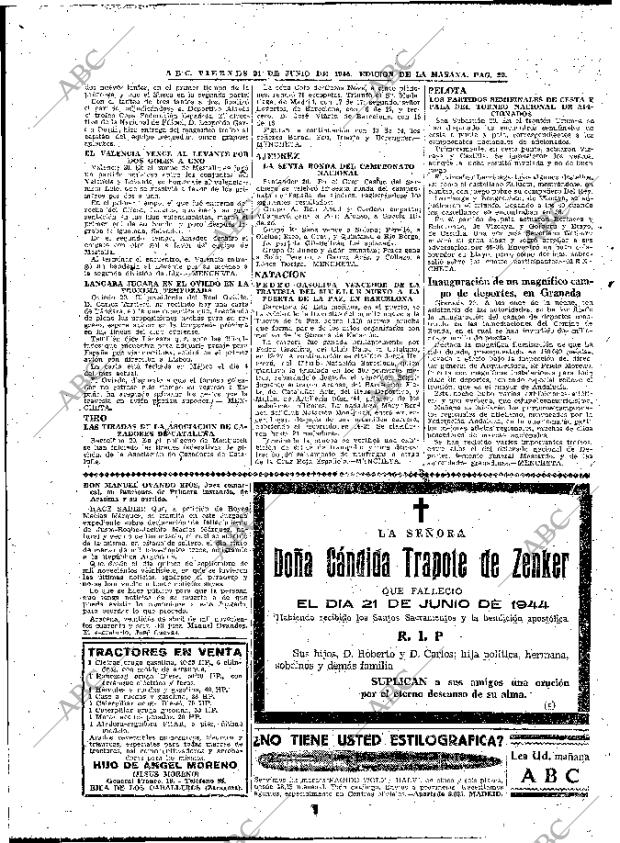 ABC MADRID 21-06-1946 página 22