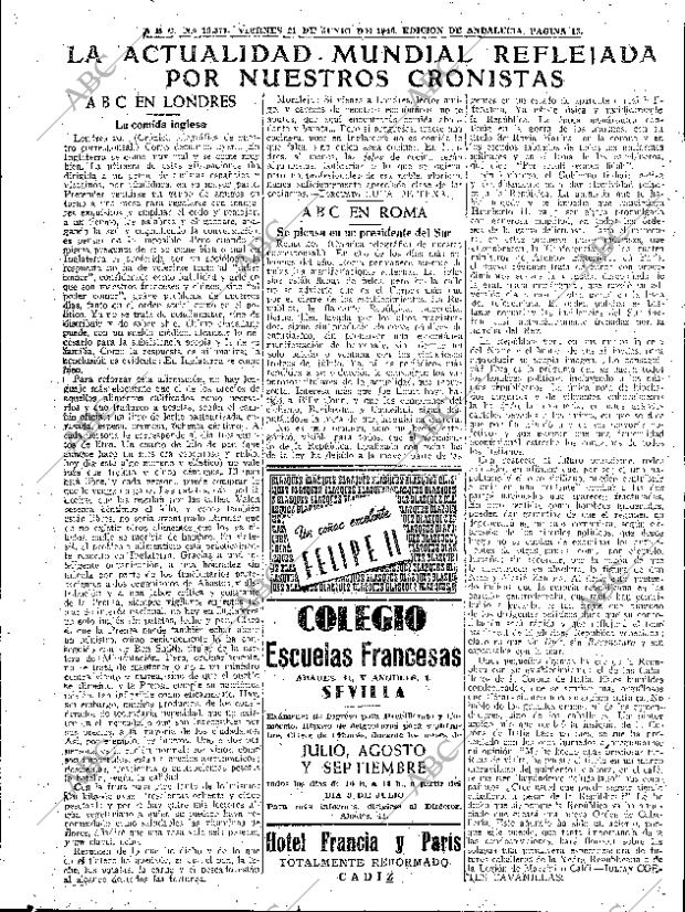 ABC SEVILLA 21-06-1946 página 13