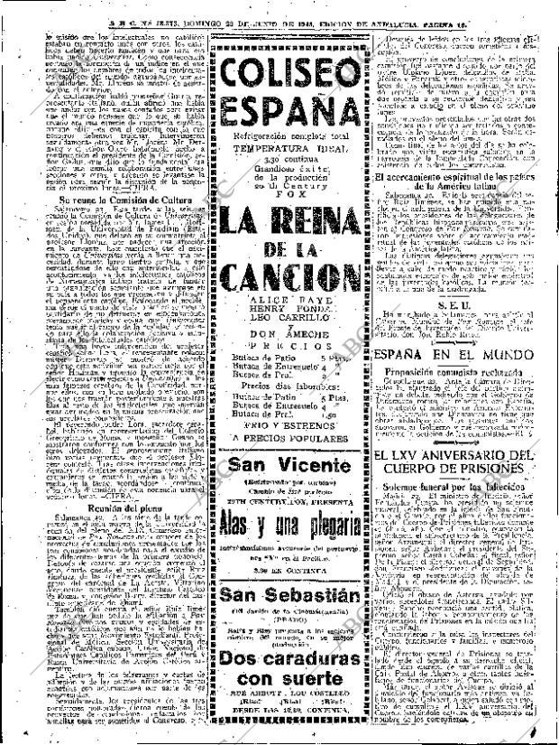 ABC SEVILLA 23-06-1946 página 16
