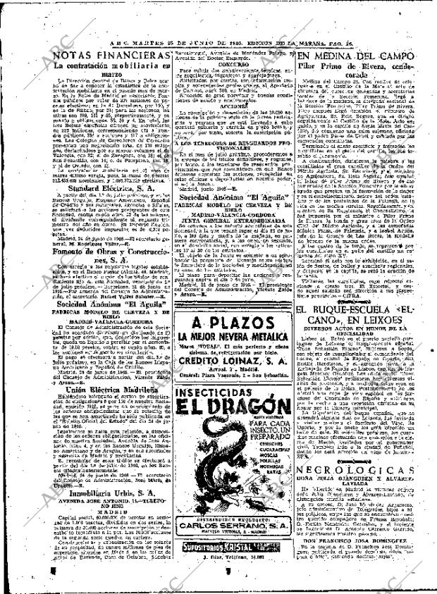 ABC MADRID 25-06-1946 página 26