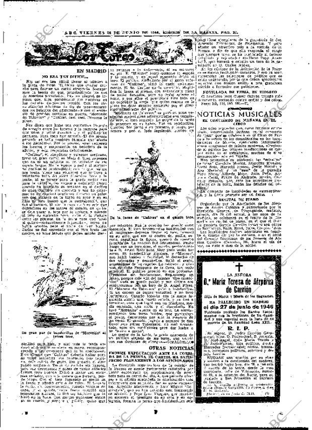 ABC MADRID 28-06-1946 página 21