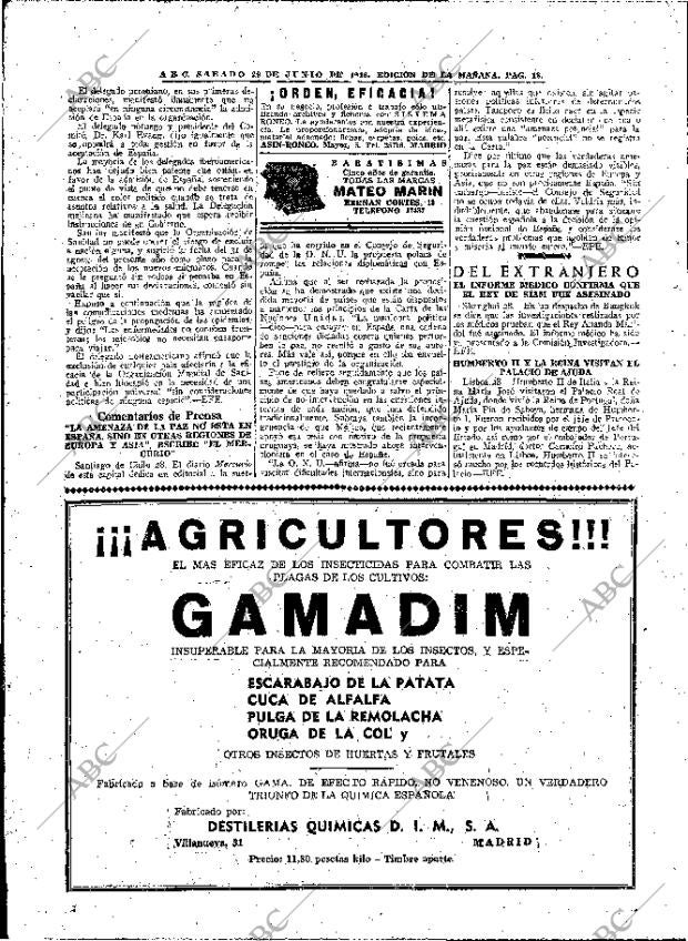 ABC MADRID 29-06-1946 página 18