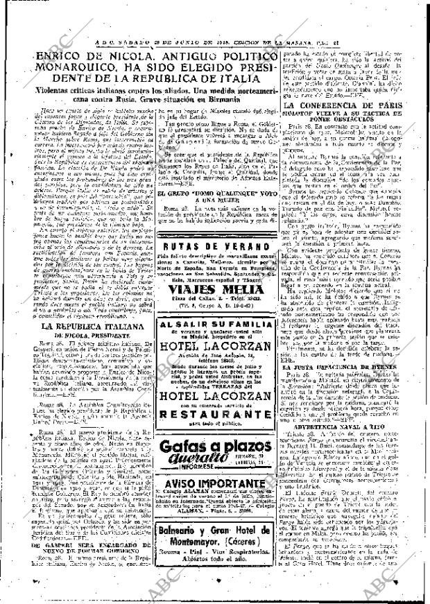 ABC MADRID 29-06-1946 página 21