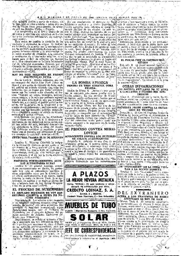 ABC MADRID 09-07-1946 página 14