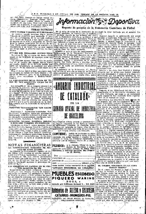 ABC MADRID 09-07-1946 página 19